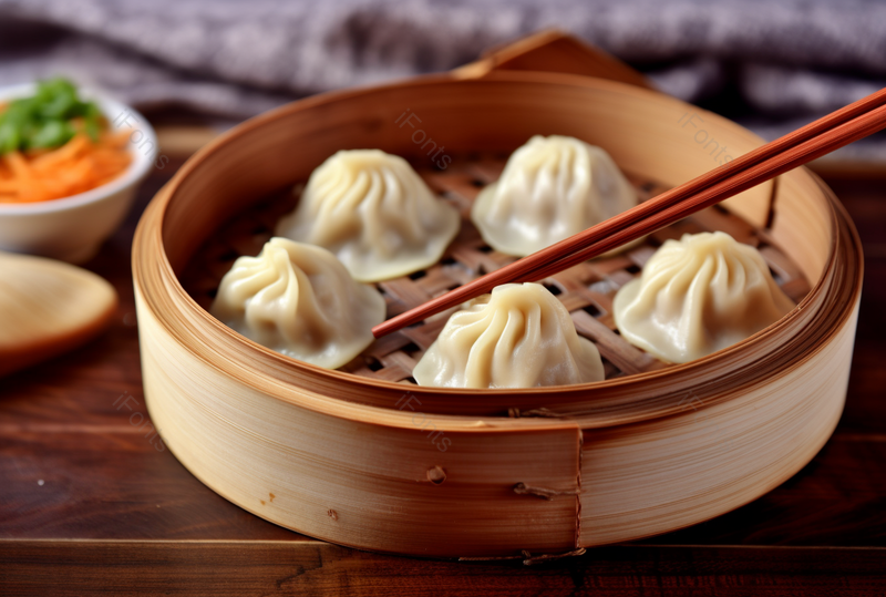 早上一笼灌汤小笼包美味早餐背景图,高清,摄影图,摄影图片,图片大全,摄影图免费下载